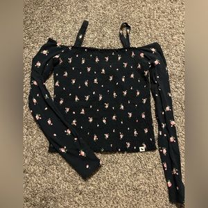 Navy blue off the shoulder top Abercrombie kids.
